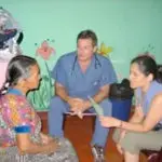 Dr. Salter meeting with patients in rural Guatemala