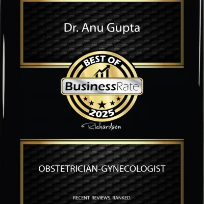 Dr. Anu Gupta Best of BusinessRate 2025 Award